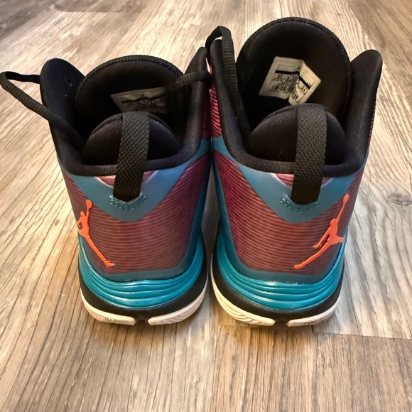 Nike Air Jordan Super Fly3 Fusion‎ Pink Teal Basketball Shoes Youth 6Y Athletic - Picture 4 of 11